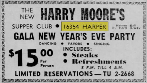 I-Rock Night Club (Macs Cafe, Harry Moores) - Dec 1968 Ad